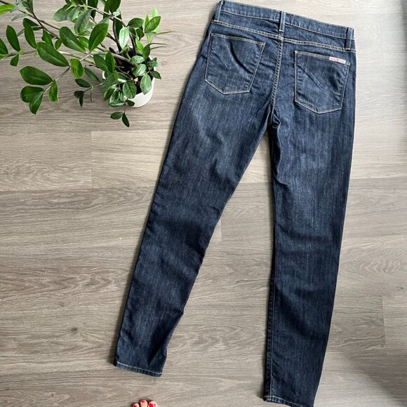 Hudson Jeans Dark Blue Mid-Rise Skinny Jeans - Picture 9 of 11